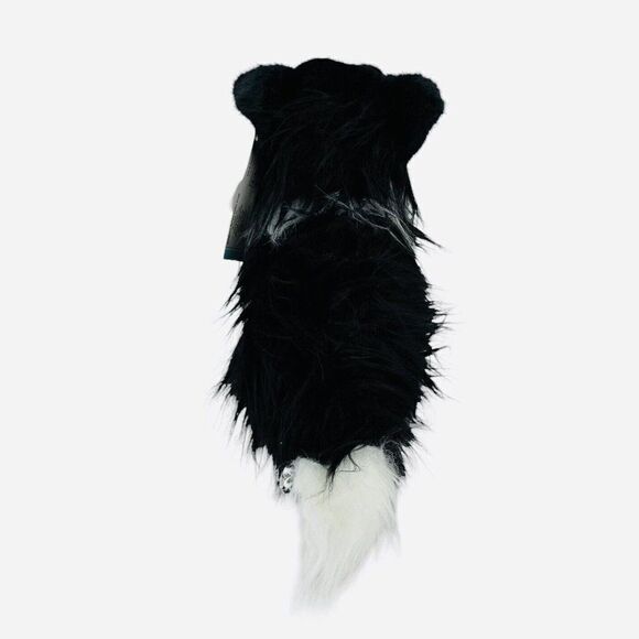 2015 DEMDACO Nat & Jules 11" Border Collie Plush Tags Dog Black White Realistic - Picture 6 of 9
